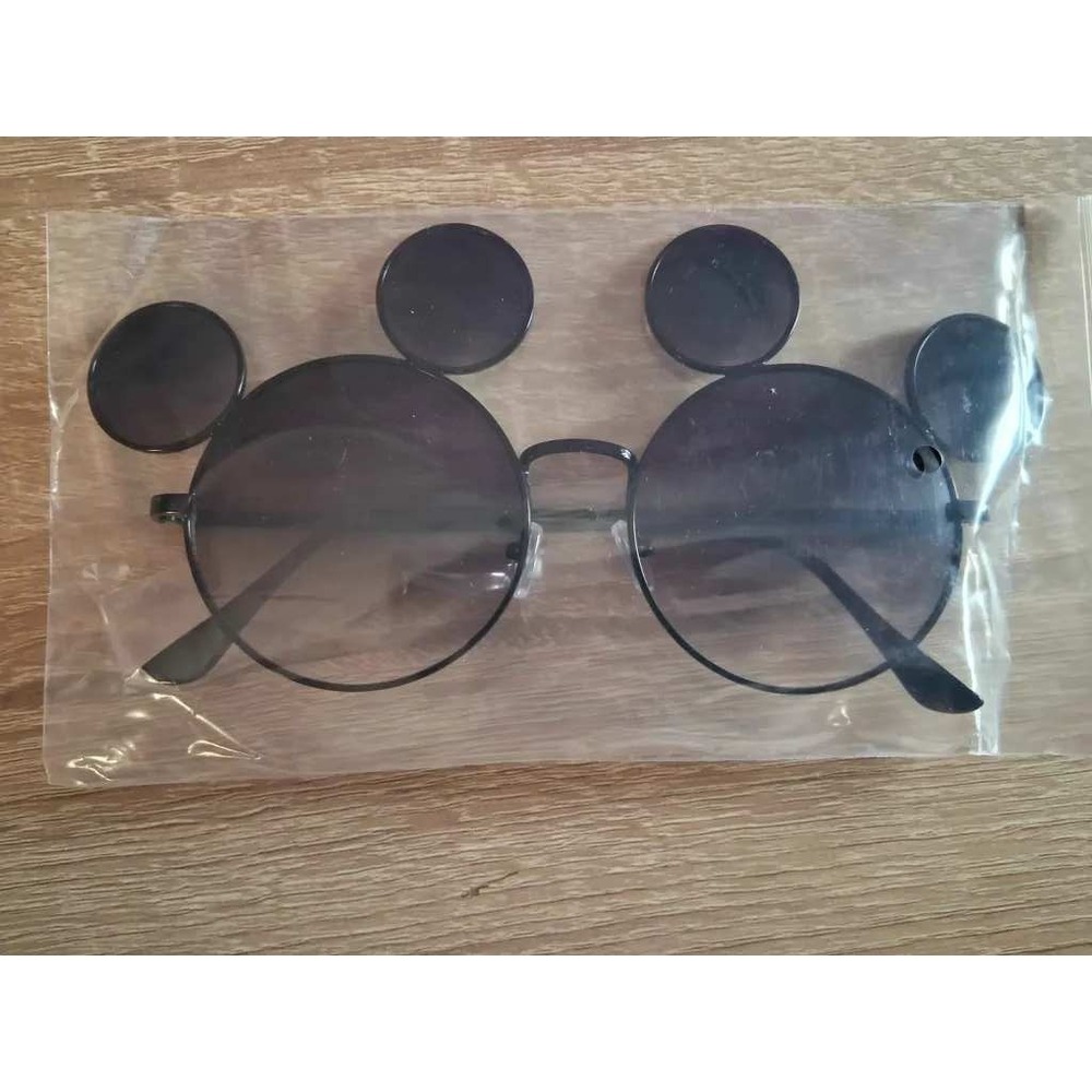 Black Mickey Mouse Sunglasses Round Disney Inspired Festival Shades